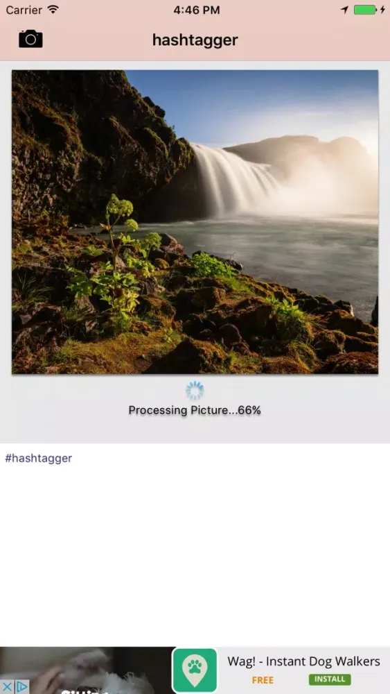 Tangkapan layar #Hashtagger - Connect our world thru photo labels