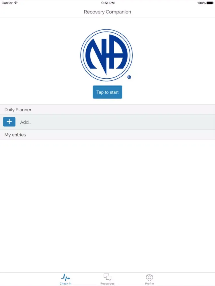 NA Recovery Companion iPad  স্ক্রিনশট