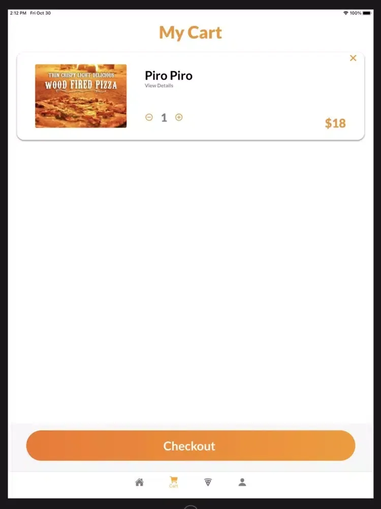 Origano Woodfire Pizza iPad 應用截圖