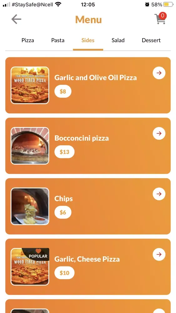 Origano Woodfire Pizza應用截圖