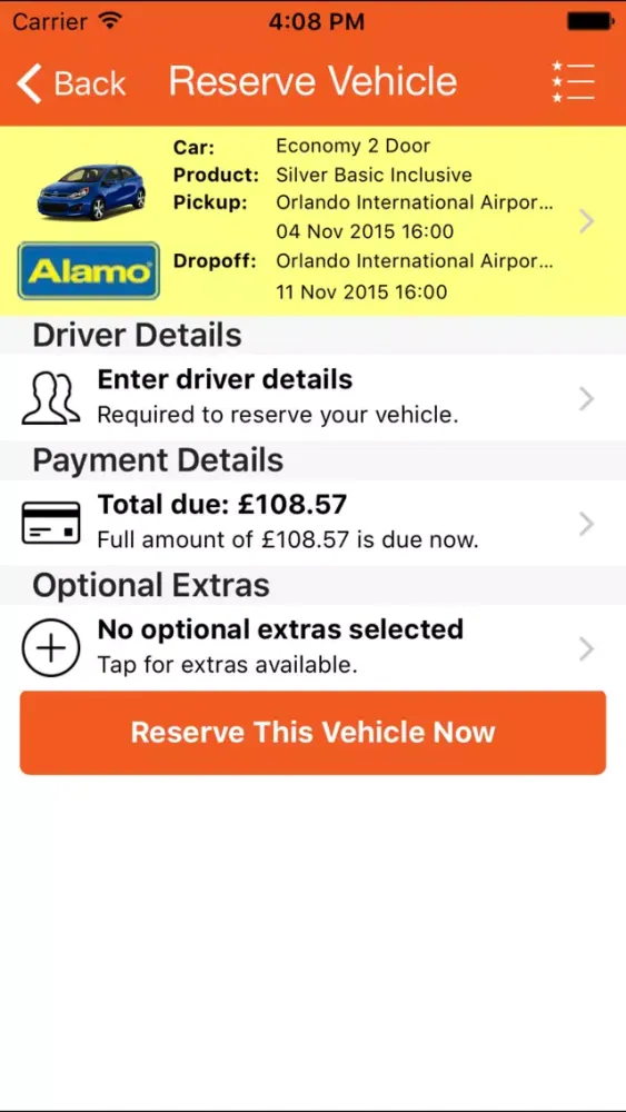 US Car Hire - USA Car Rentals Screenshots