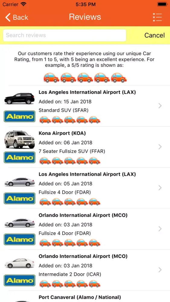 US Car Hire - USA Car Rentals Screenshots