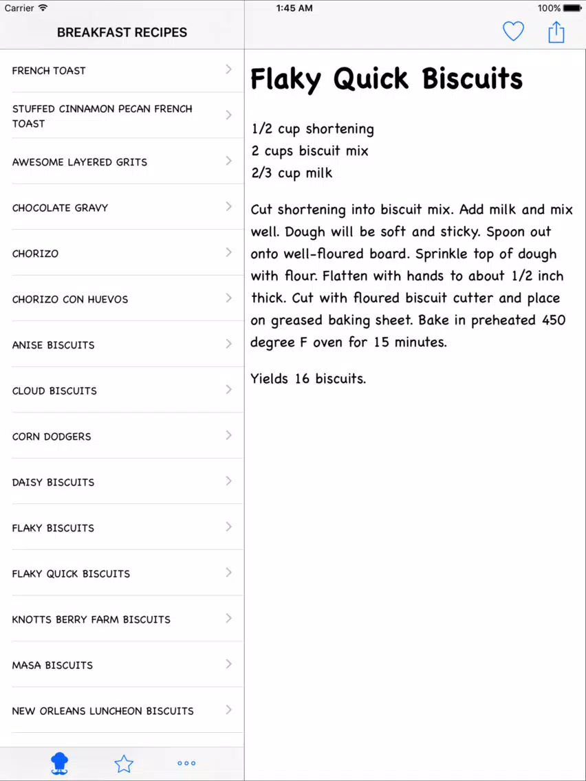 Tangkapan layar Healthy Breakfast Recipe iPad 