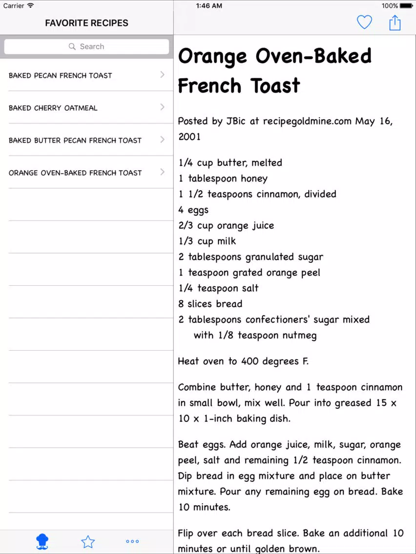 Tangkapan layar Healthy Breakfast Recipe iPad 