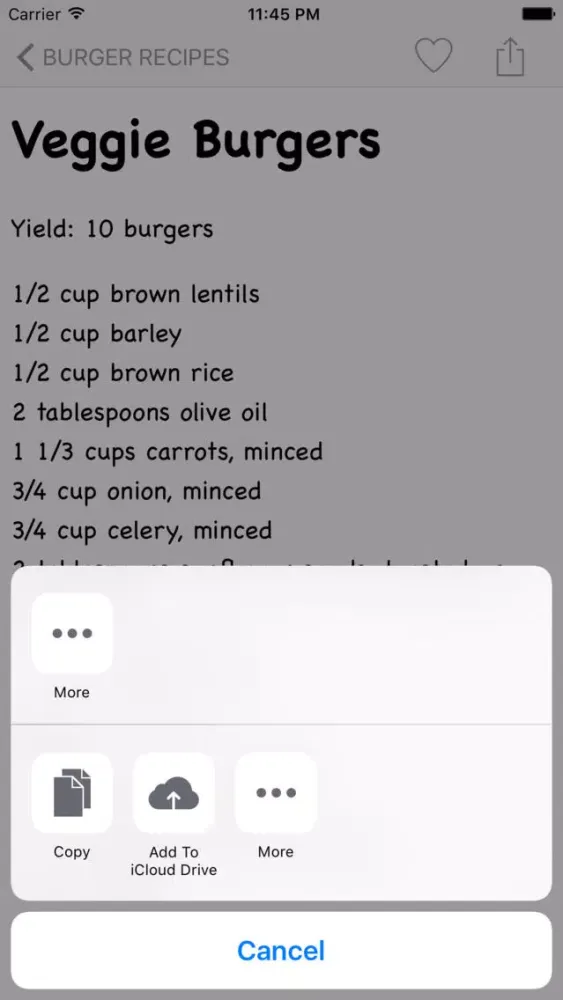 Burger Recipes HD স্ক্রিনশট