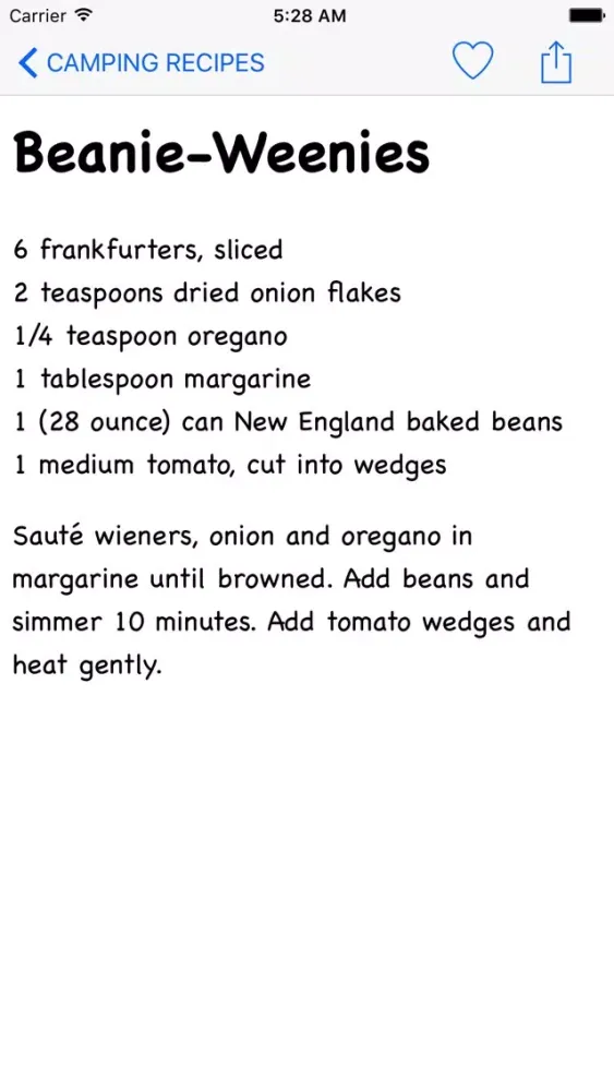 Camping Recipes HD Screenshots