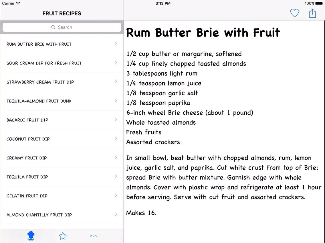 Ảnh chụp màn hình của Fruit Recipes HD iPad 