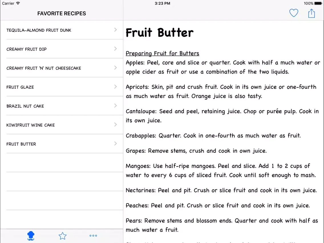 Ảnh chụp màn hình của Fruit Recipes HD iPad 