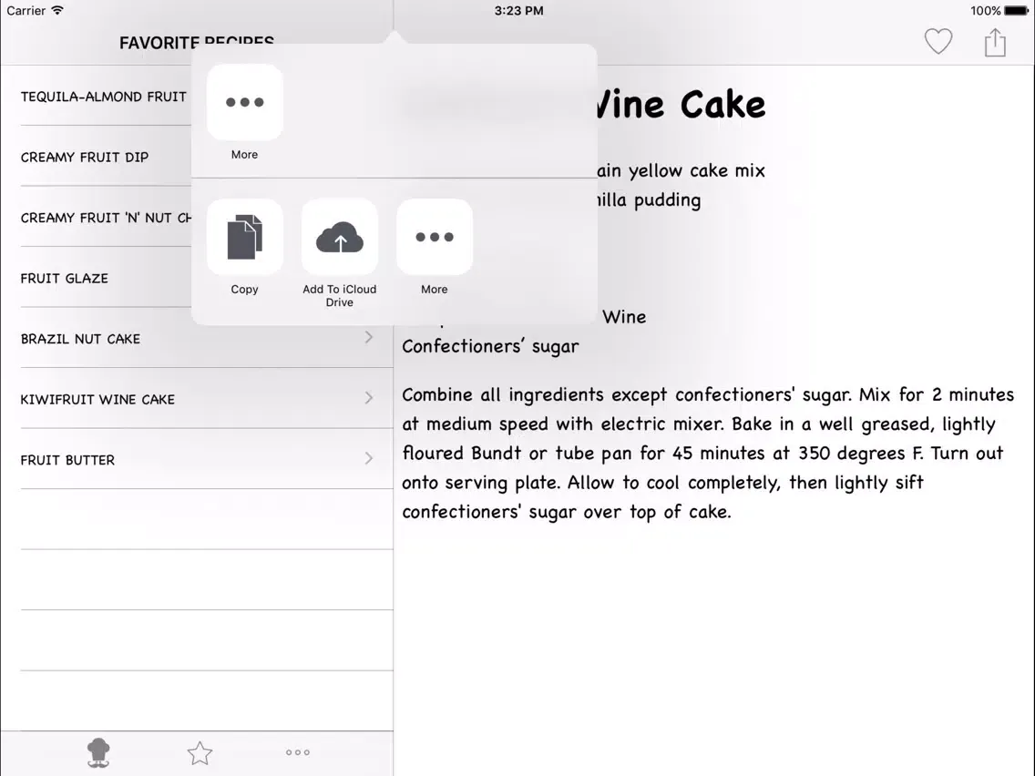 Ảnh chụp màn hình của Fruit Recipes HD iPad 