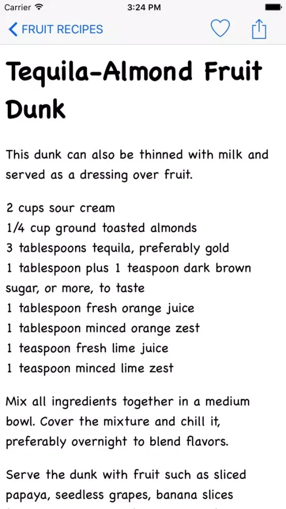 Ảnh chụp màn hình của Fruit Recipes HD