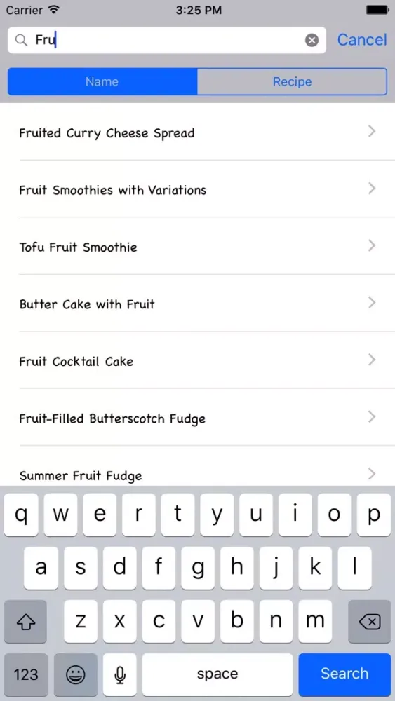 Ảnh chụp màn hình của Fruit Recipes HD