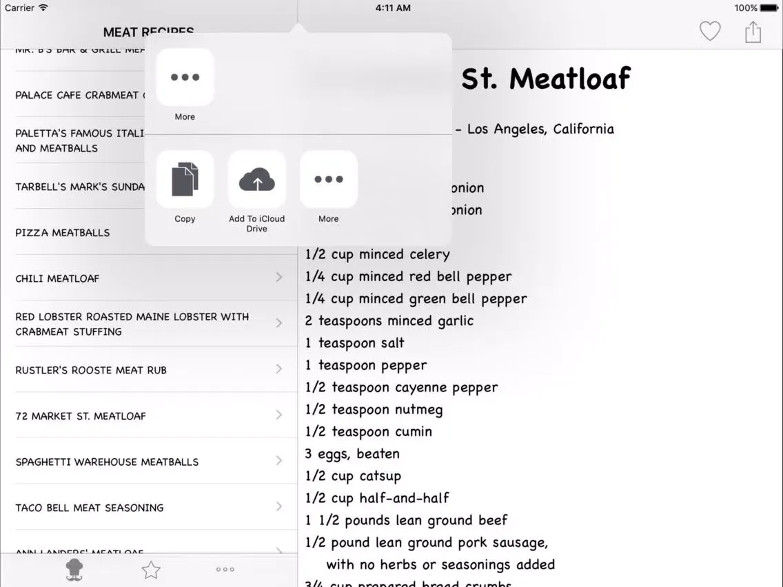 Zrzuty ekranu Meat Recipes iPad 