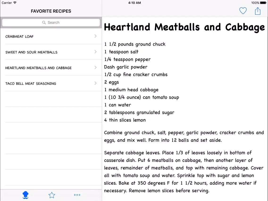 Zrzuty ekranu Meat Recipes iPad 