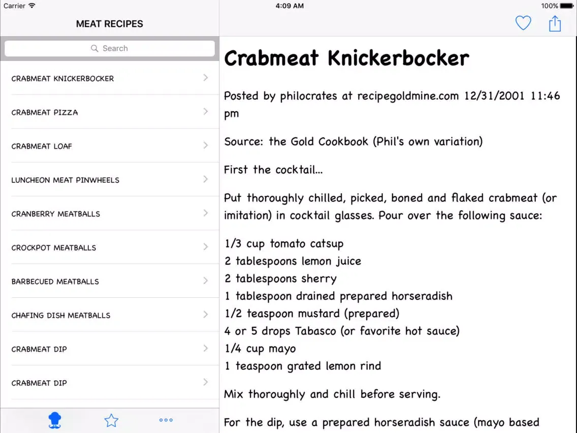 Zrzuty ekranu Meat Recipes iPad 