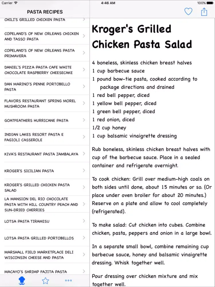 تصاویر Pasta Recipes HD iPad 