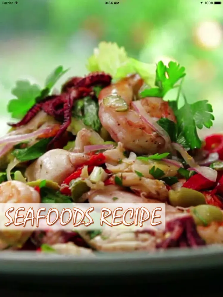 تصاویر Seafoods Recipe iPad 