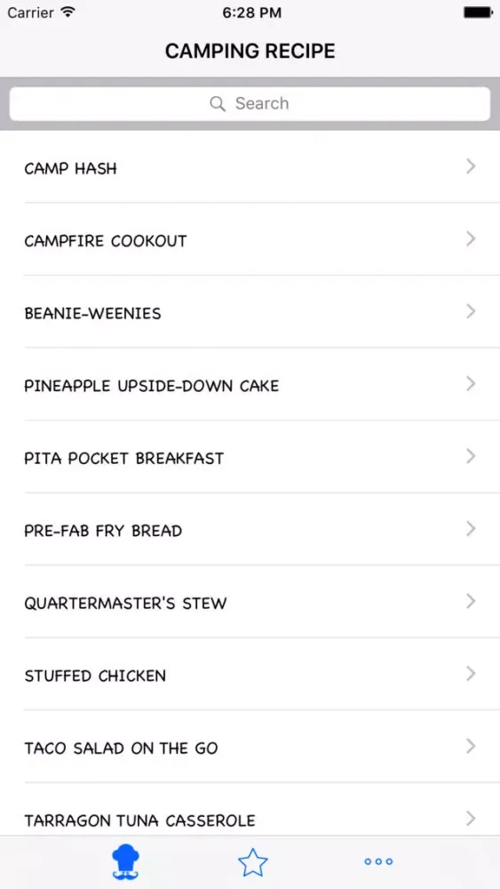 The Camping Recipes スクリーンショット