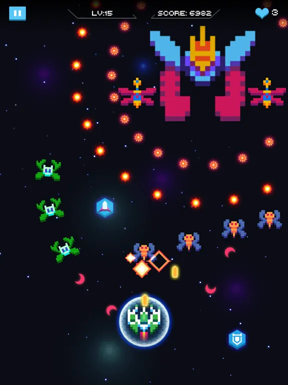 Galaxy Attack - Space Shooter iPad Screenshots