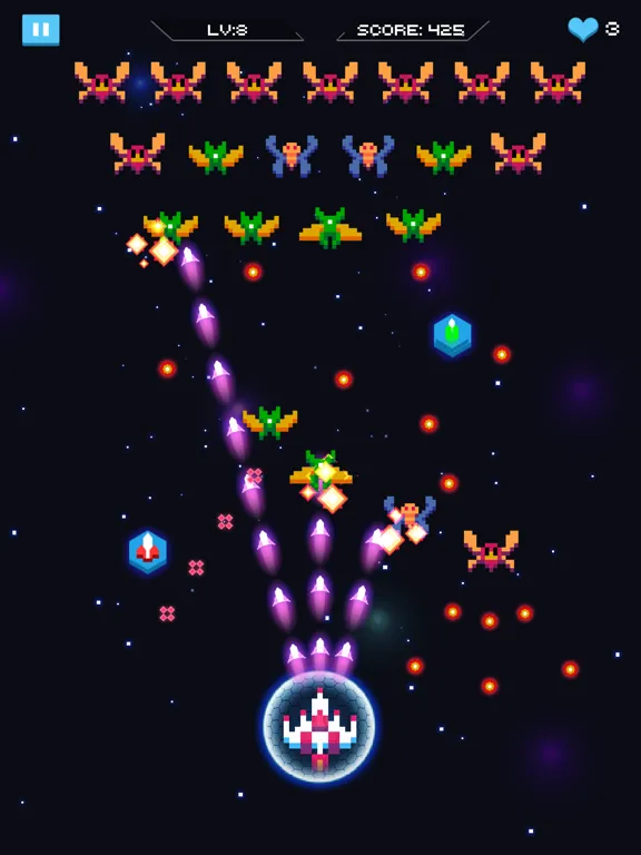 Galaxy Attack - Space Shooter iPad Screenshots