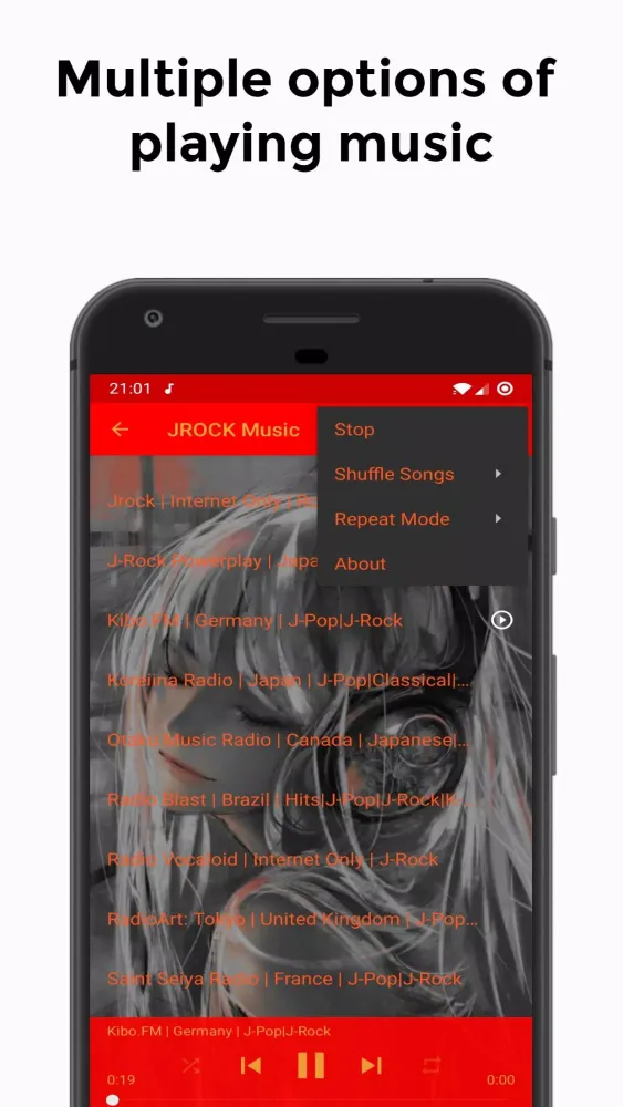 ภาพหน้าจอของ JROCK Music Online