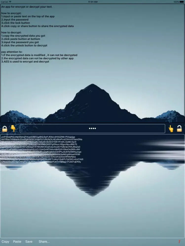 Screenshot di EnDecrypt iPad 