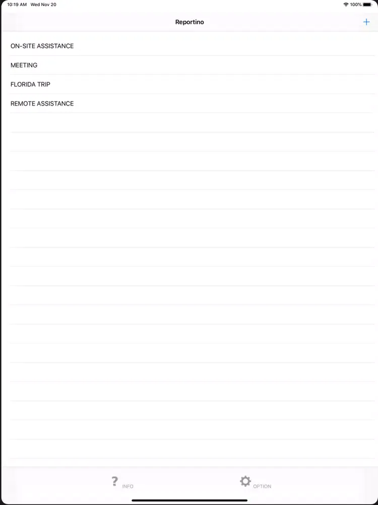 Reportino iPad  স্ক্রিনশট
