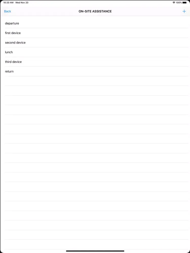 Reportino iPad  স্ক্রিনশট