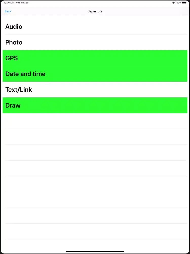 Reportino iPad  স্ক্রিনশট