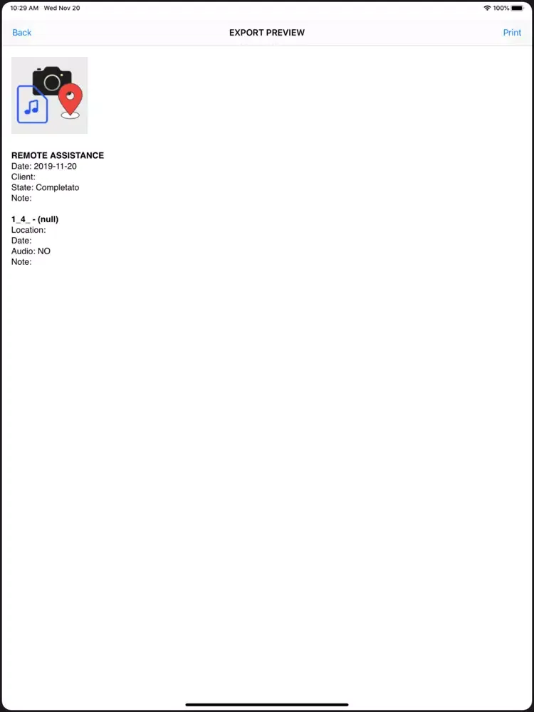 Reportino iPad  স্ক্রিনশট