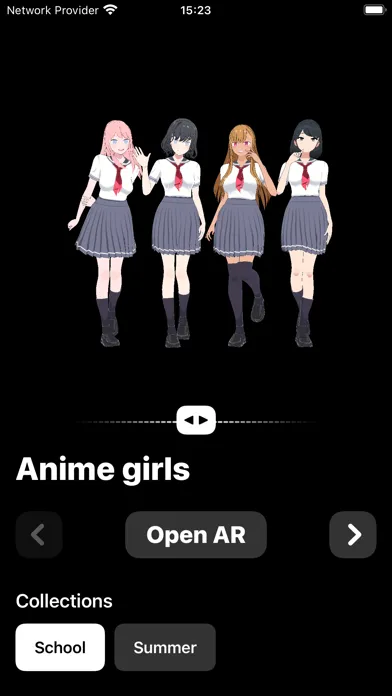 Anime Girl AR: Cute Characters 스크린샷