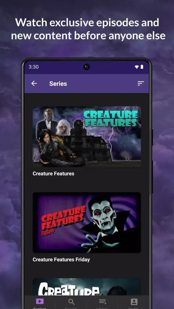 Zrzuty ekranu Creature Features TV