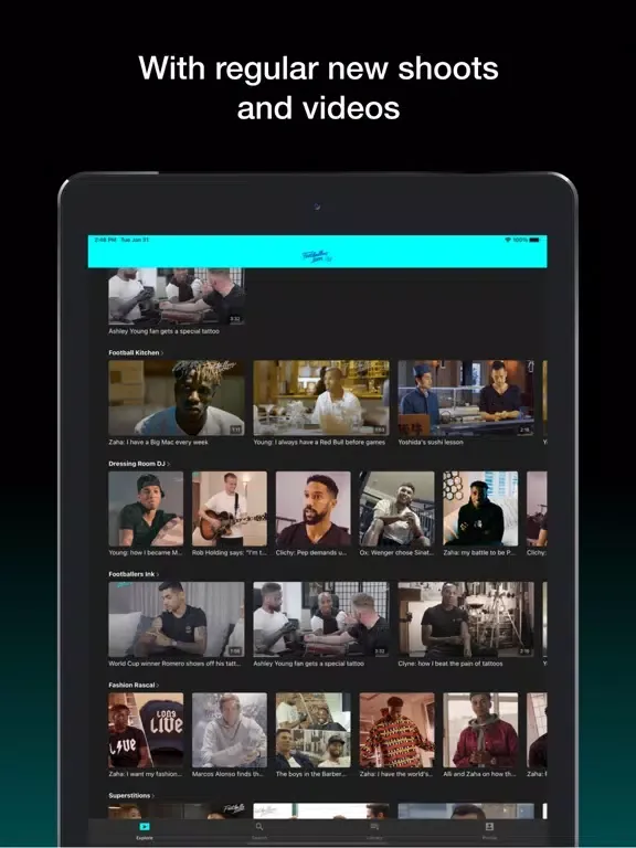 Footballers Lives iPad 应用截图