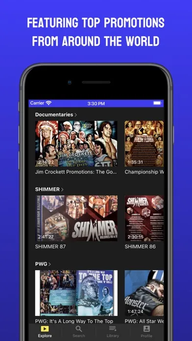 Captures d'écran de HighSpots TV