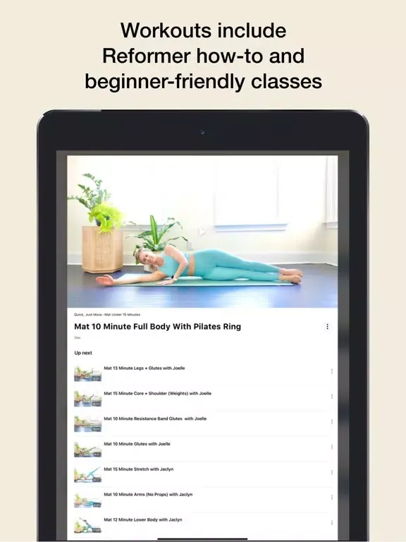 ภาพหน้าจอของ Niche Pilates Online iPad 