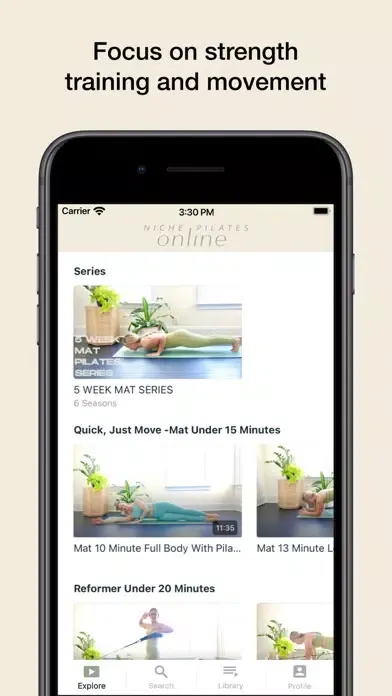 ภาพหน้าจอของ Niche Pilates Online