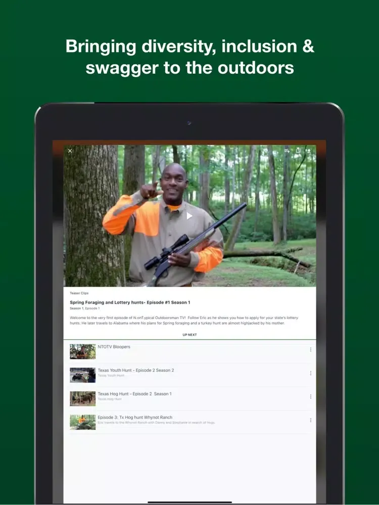 N.onT.ypical Outdoorsman TV iPad 应用截图