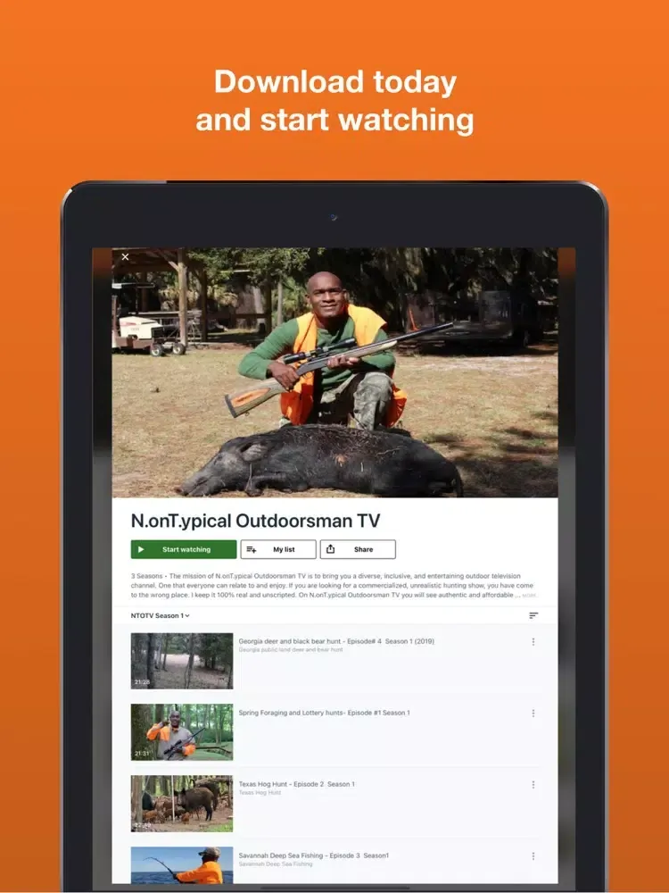 N.onT.ypical Outdoorsman TV iPad 应用截图