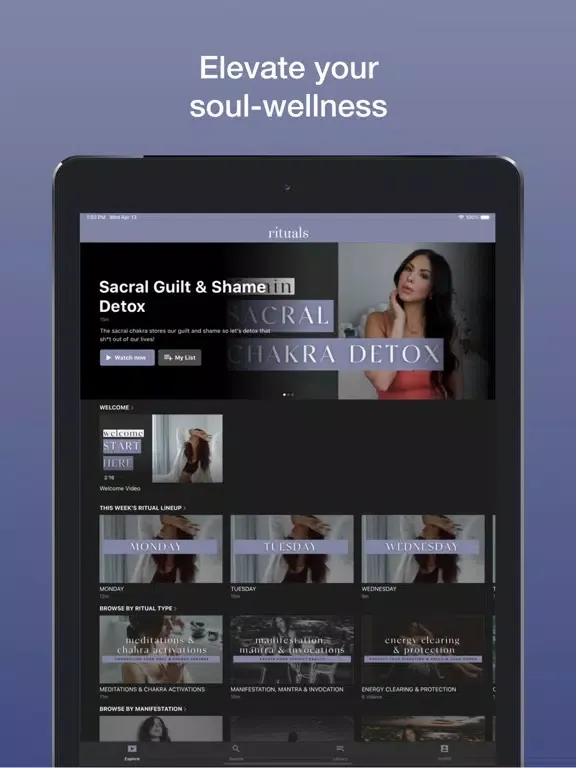 تصاویر Rituals by Chakra Girl iPad 