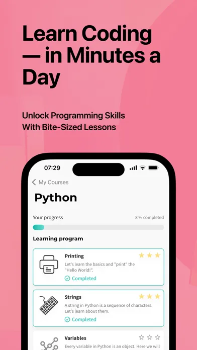 Skill App: Learn Coding Screenshots