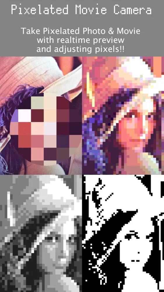 Captures d'écran de Pixelated Movie Camera