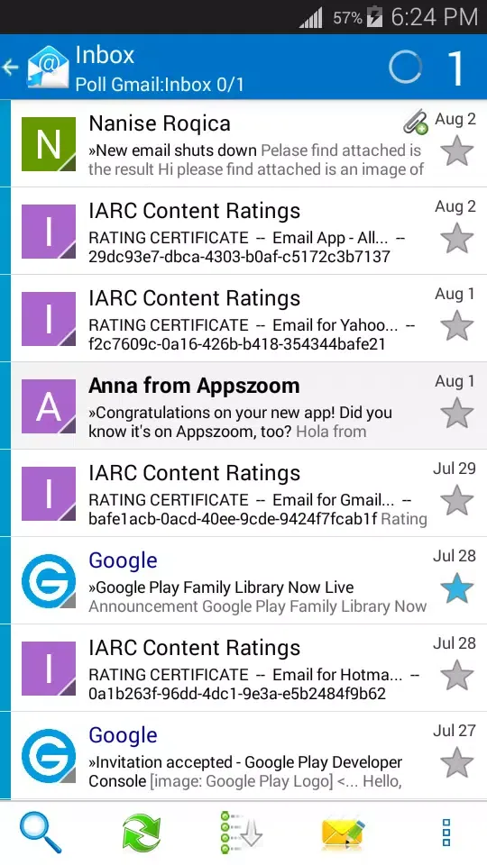 Outlook App Screenshots