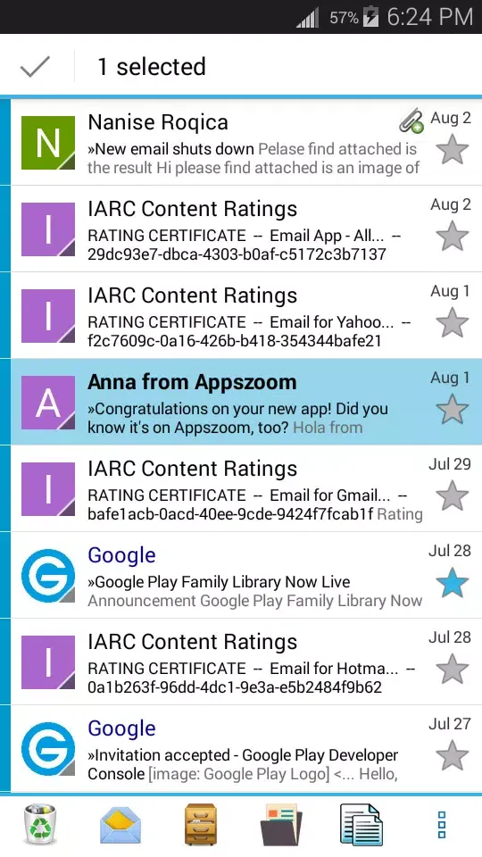 Outlook App Screenshots