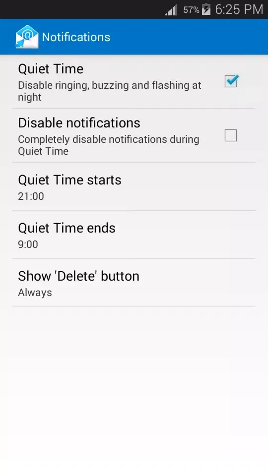 Outlook App Screenshots