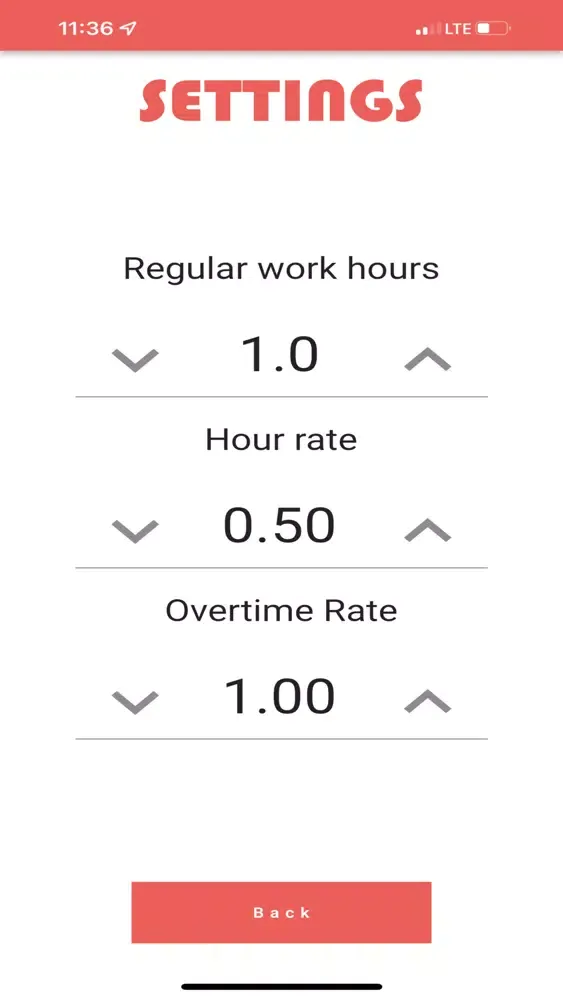 Screenshot di Calculator for Overtime