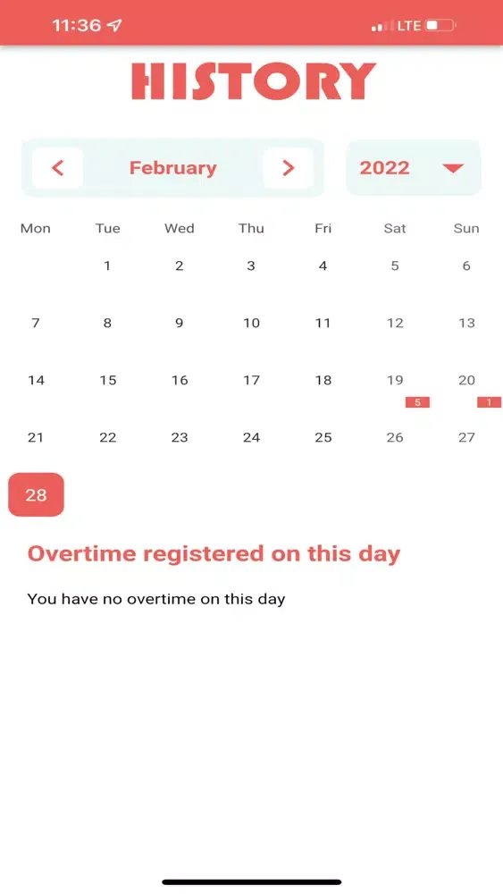 Screenshot di Calculator for Overtime