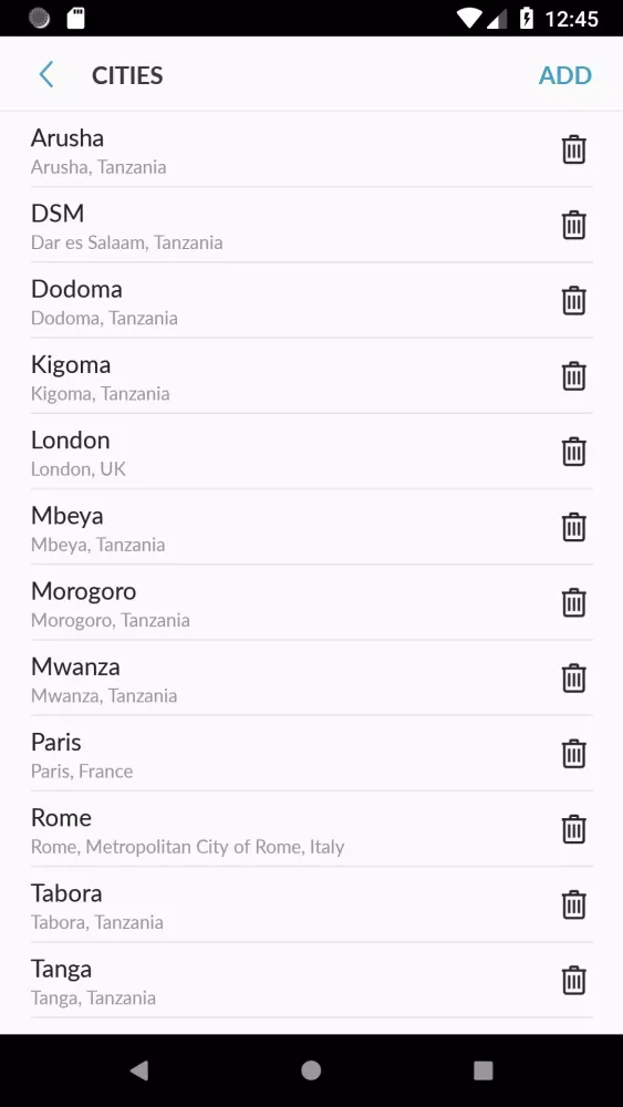 Tanzania Weather Screenshots