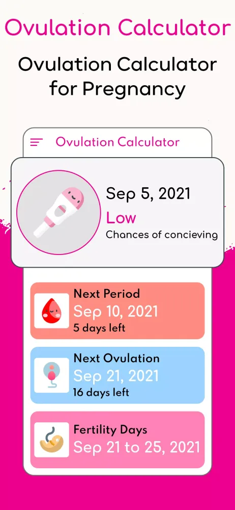 Ovulation Calculator স্ক্রিনশট
