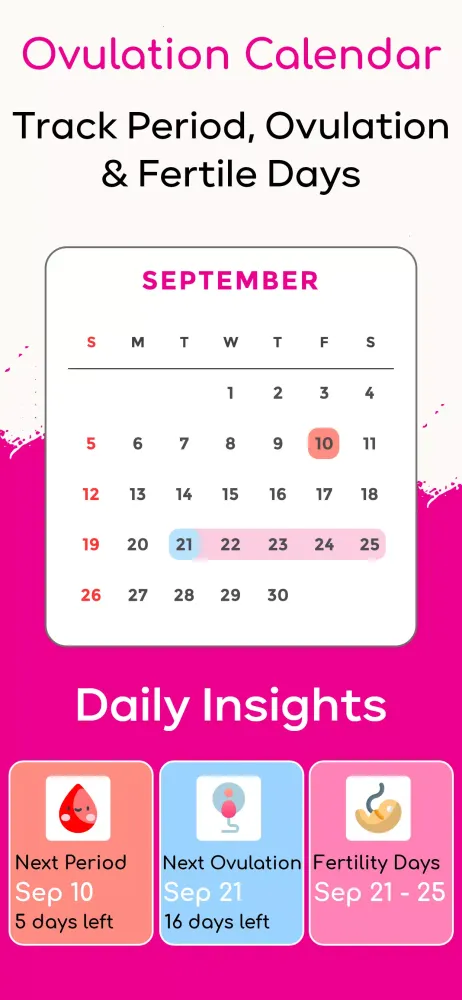 Ovulation Calculator স্ক্রিনশট