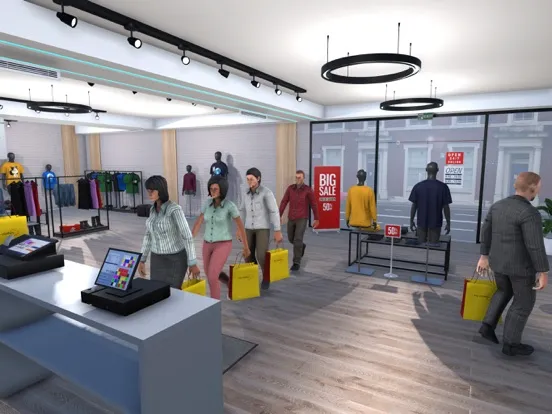 Tangkapan layar Clothing Outlet Simulator iPad 