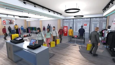 Tangkapan layar Clothing Outlet Simulator